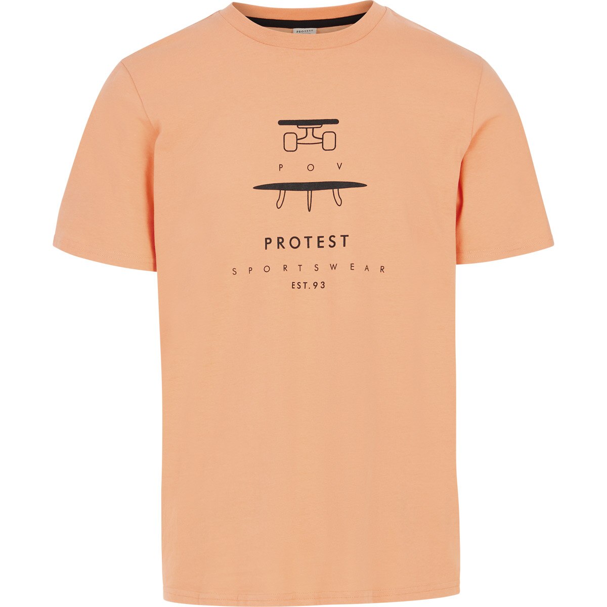 Protest Camiseta de hombre Andros Naranja