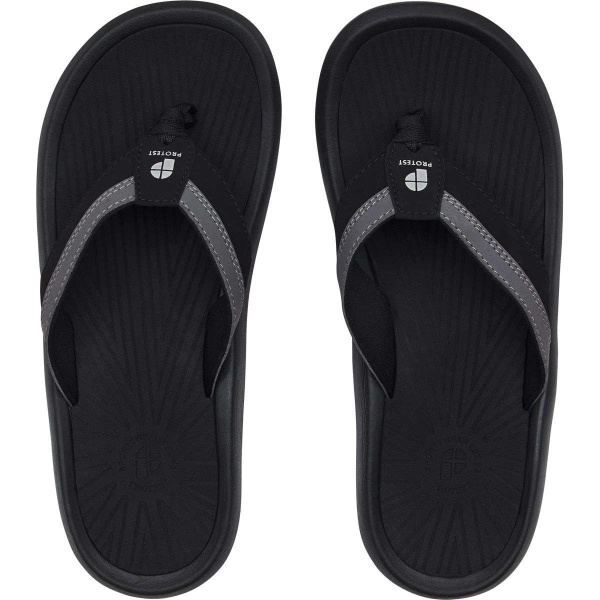 Imagen 0 de Chanclas de Hombre Kirk Protest Negro / Gris