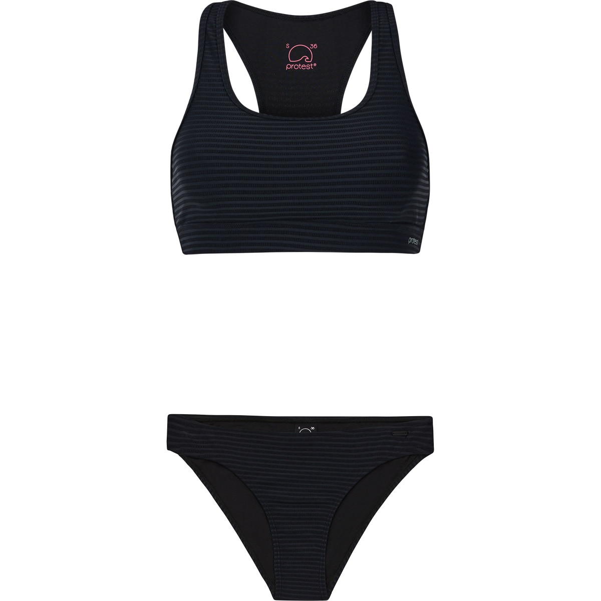 Protest Bikini de mujer Eager Negro