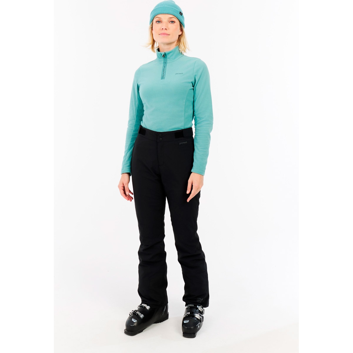 Forro polar de esquí de mujer Remutez 1/4 zip active Protest - Verde menta Verde menta-3