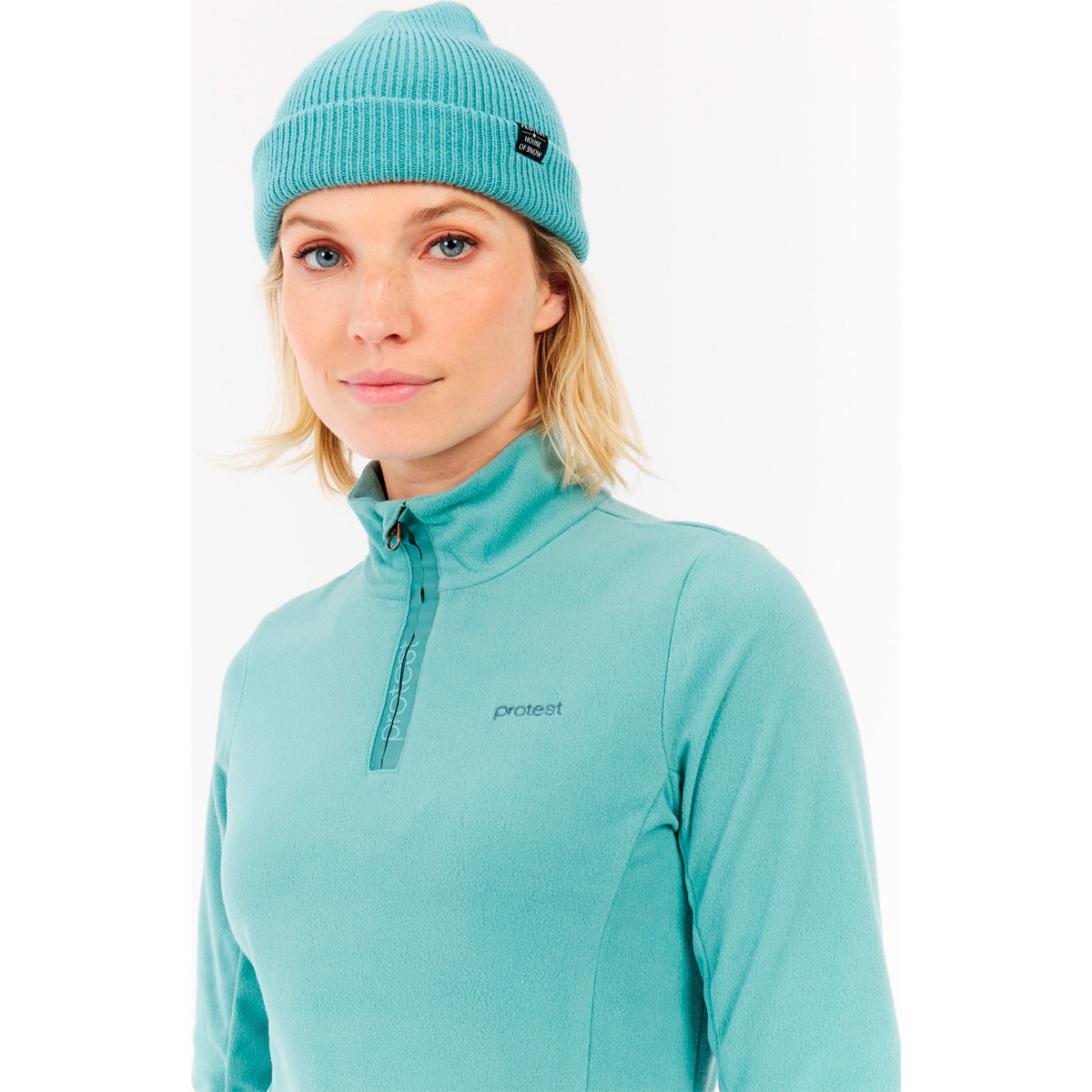 Forro polar de esquí de mujer Remutez 1/4 zip active Protest - Verde menta Verde menta-5