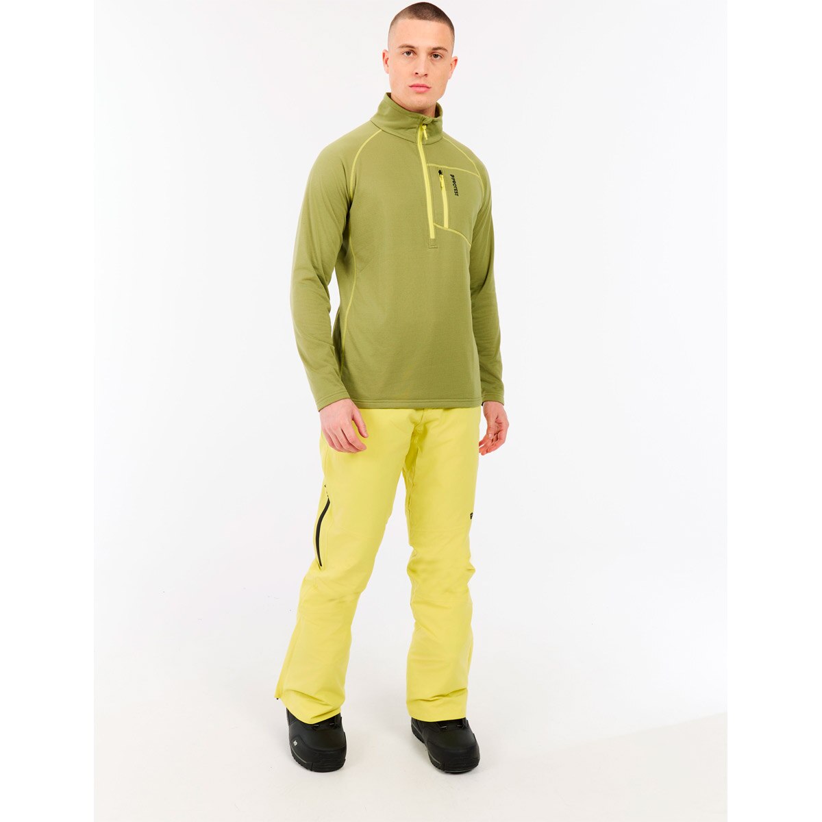 Forro polar de hombre Rekody Protest - Verde Oliva Verde Oliva-3