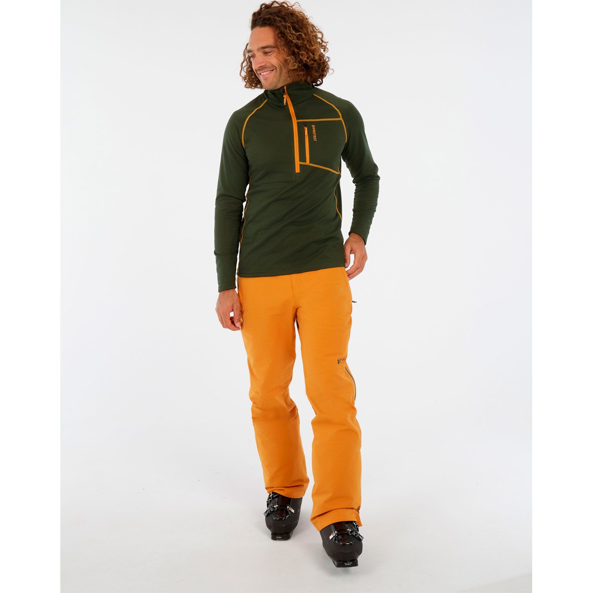 Forro polar de hombre Rekody Protest - Verde oscuro Verde oscuro-3