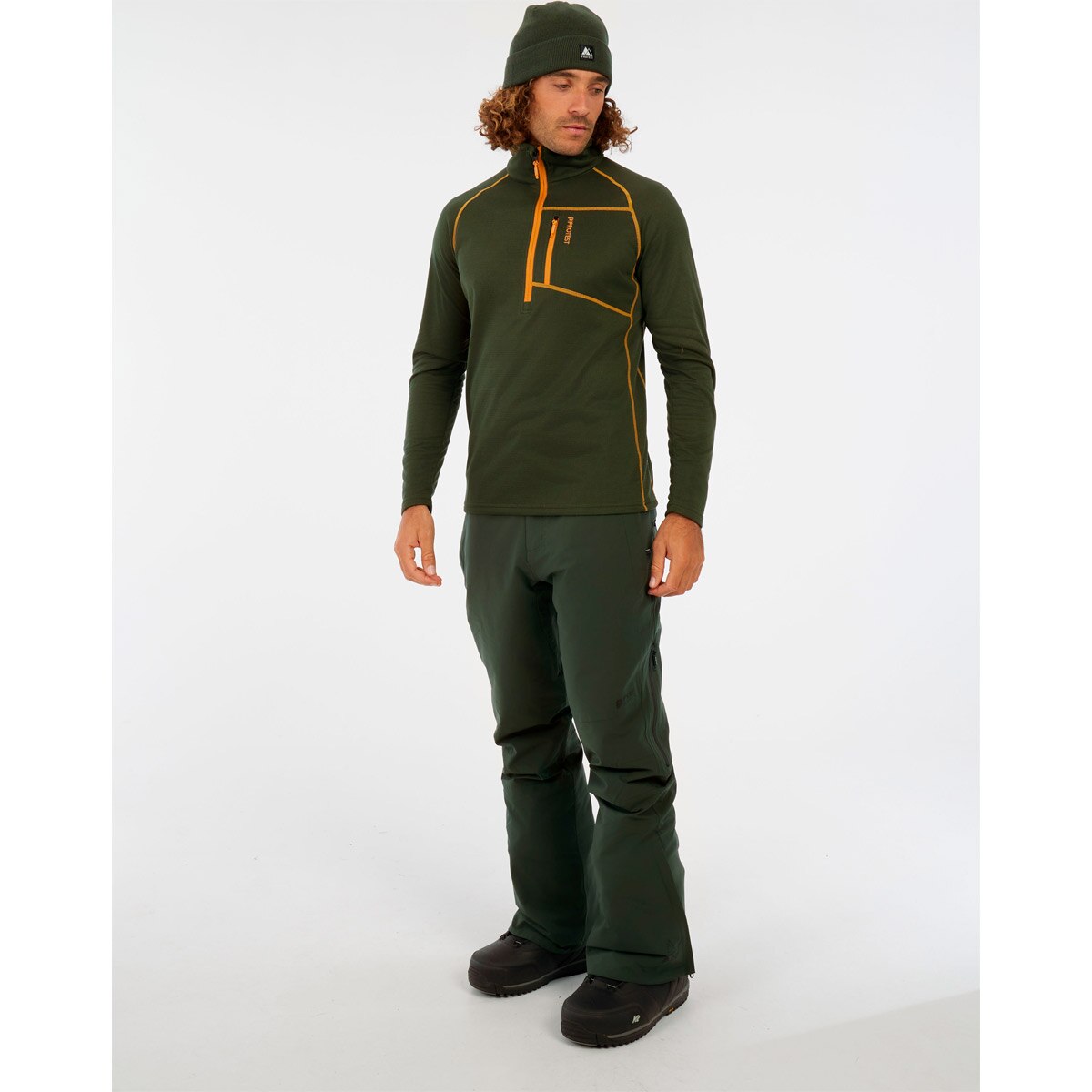 Forro polar de hombre Rekody Protest - Verde oscuro Verde oscuro-4