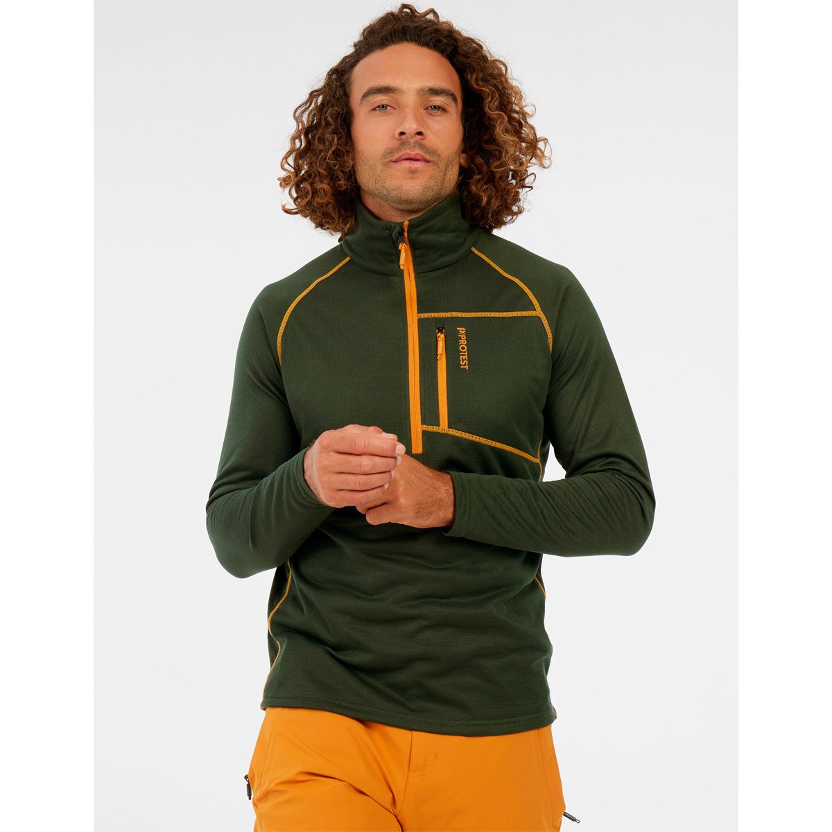 Forro polar de hombre Rekody Protest - Verde oscuro Verde oscuro-8