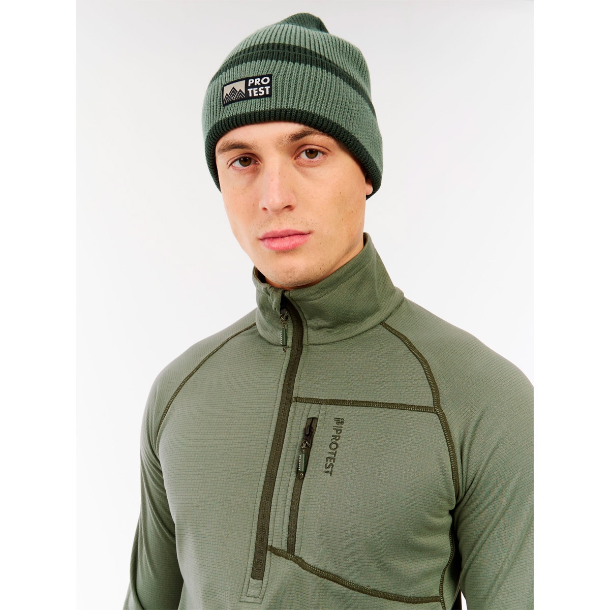 Forro polar de hombre Rekody Protest - Verde anticuario Verde anticuario-5