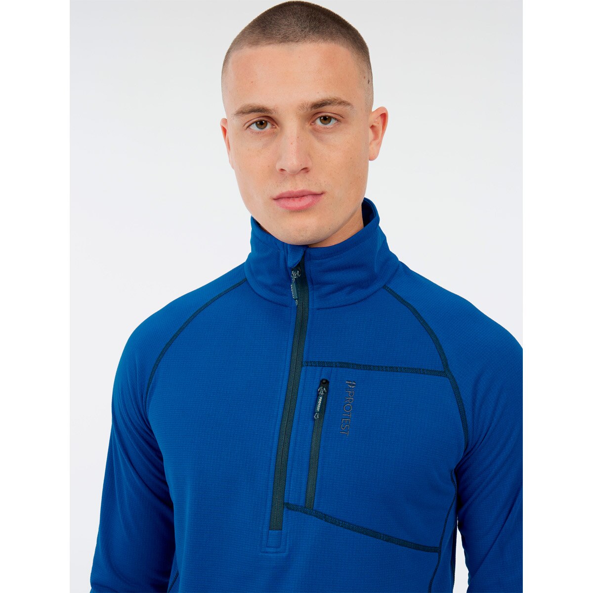 Forro polar de hombre Rekody Protest - Azul eléctrico Azul eléctrico-3