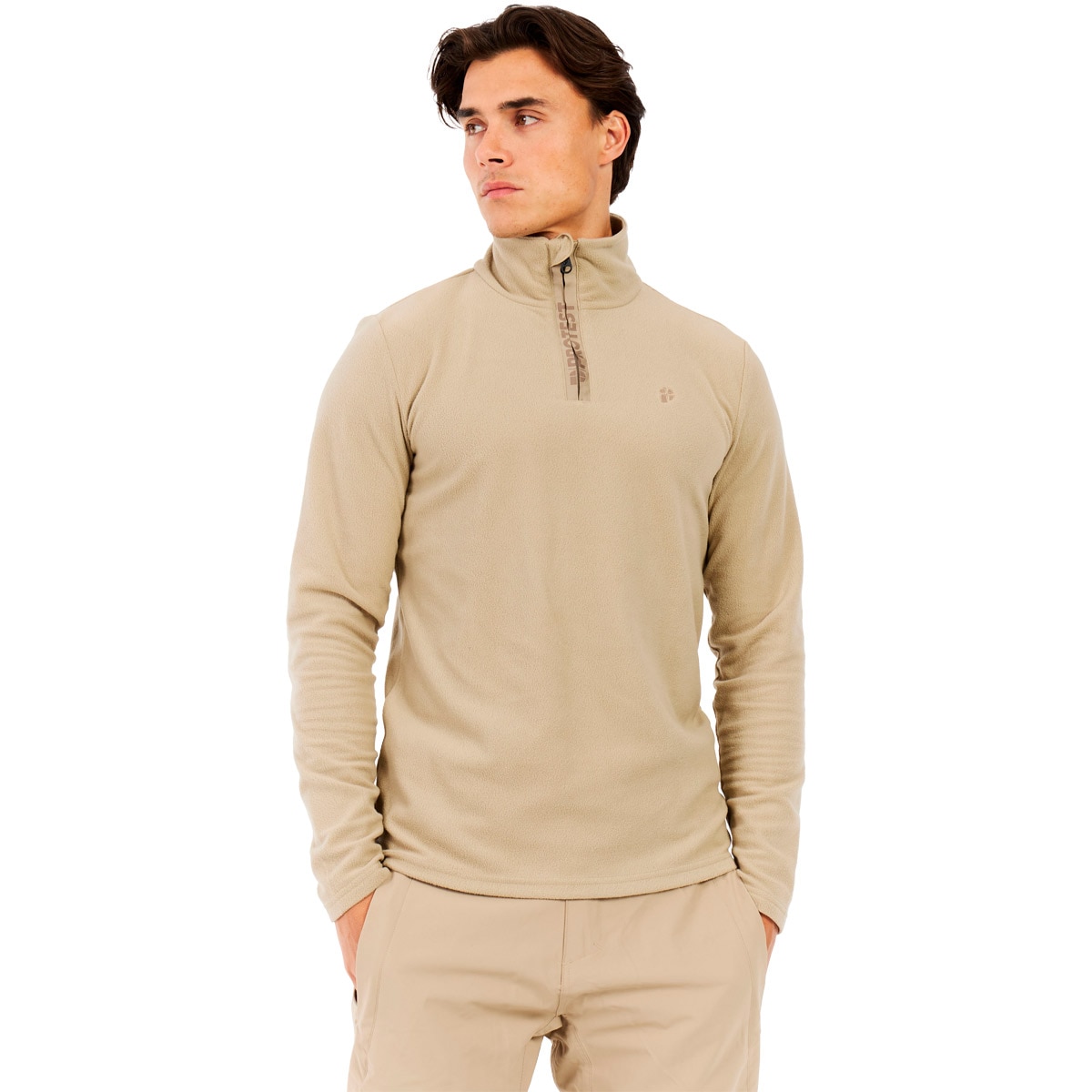Forro polar de esquí de hombre Reperfecto 1/4 zip active tp Protest - Marrón claro Marrón claro-1