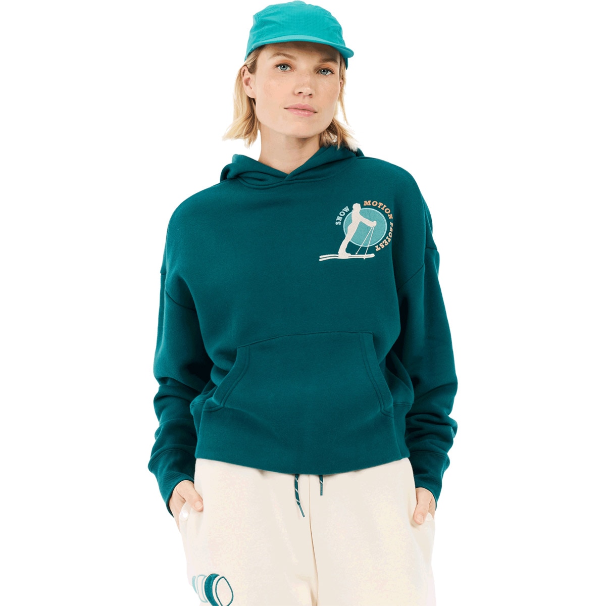 Sudadera de mujer Elina Protest - Azul / Verde Azul / Verde-1