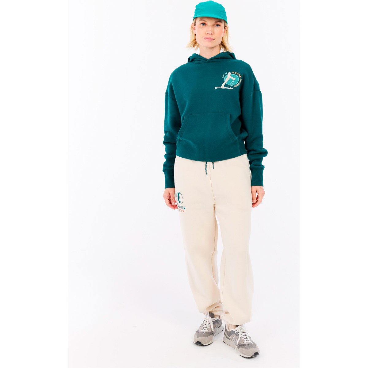 Sudadera de mujer Elina Protest - Azul / Verde Azul / Verde-3
