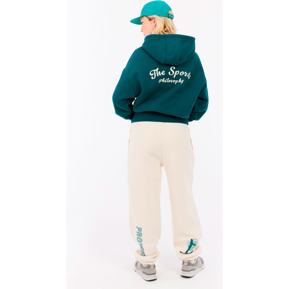 Sudadera de mujer Elina Protest - Azul / Verde Azul / Verde-4