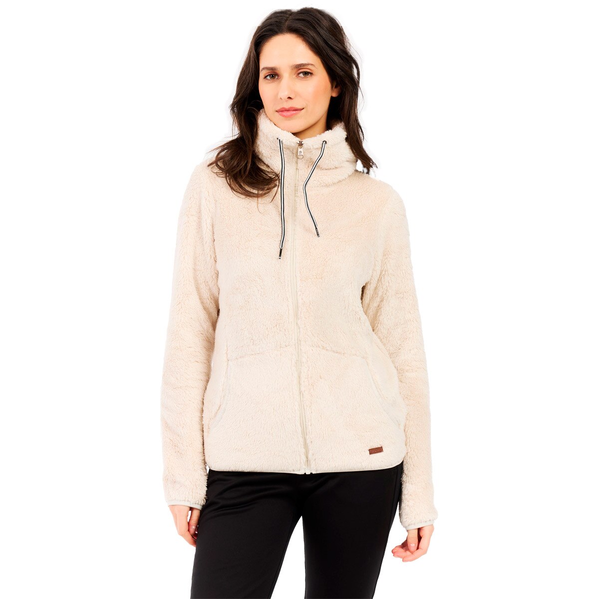 Protest Forro polar de esquí de mujer Riri full zip Morado