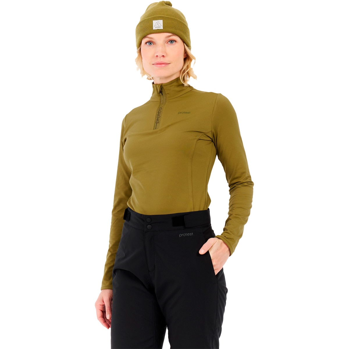 Imagen 0 de Forro polar de mujer Refabriz Protest Verde militar