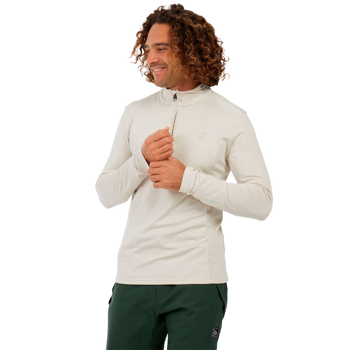 Protest Camiseta deportiva de hombre Rewill Blanco roto