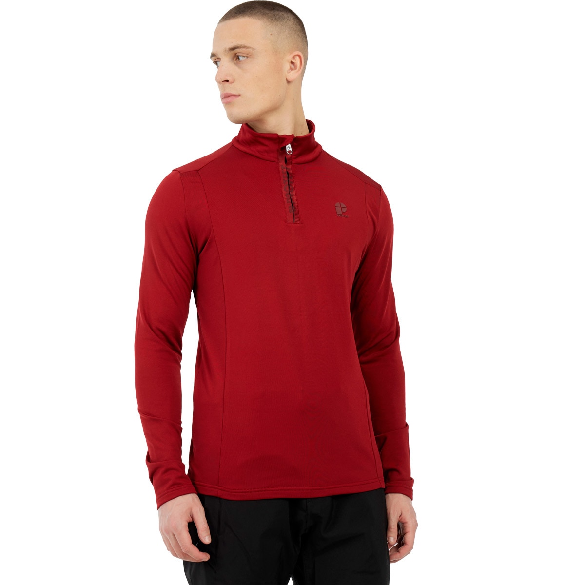 Forro polar de esquí de hombre REWILL 1/4 zip Protest - Burdeos Burdeos-3