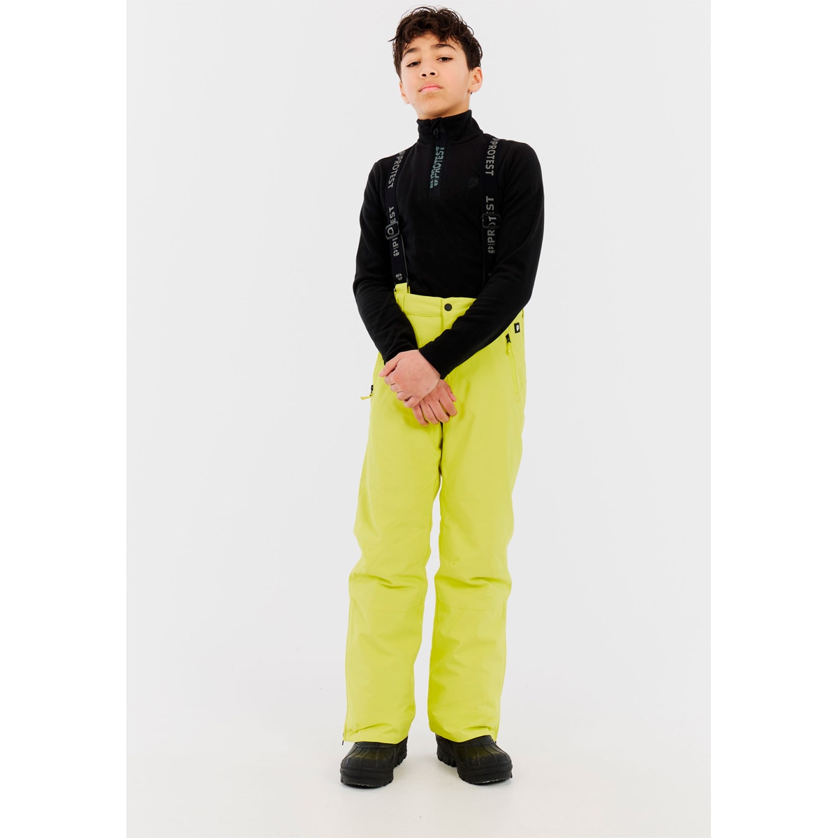 Pantalón de esquí de niño SPIKETY JR Protest - Verde neón Verde neón-3