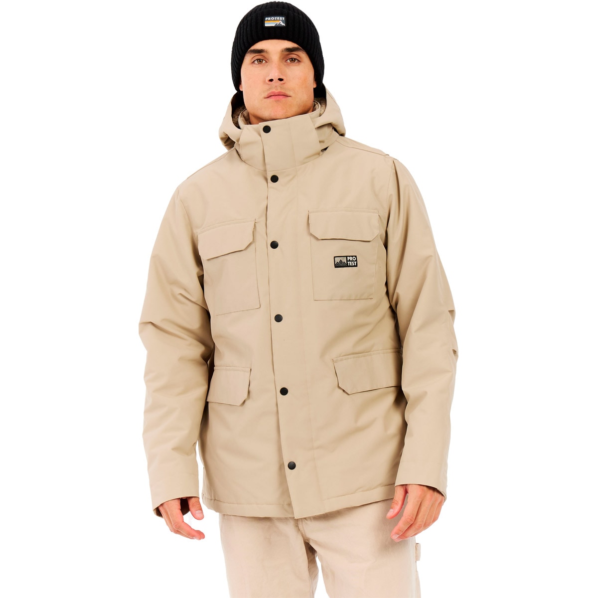Chaqueta de nieve de hombre Lucton Protest - Marrón claro Marrón claro-1