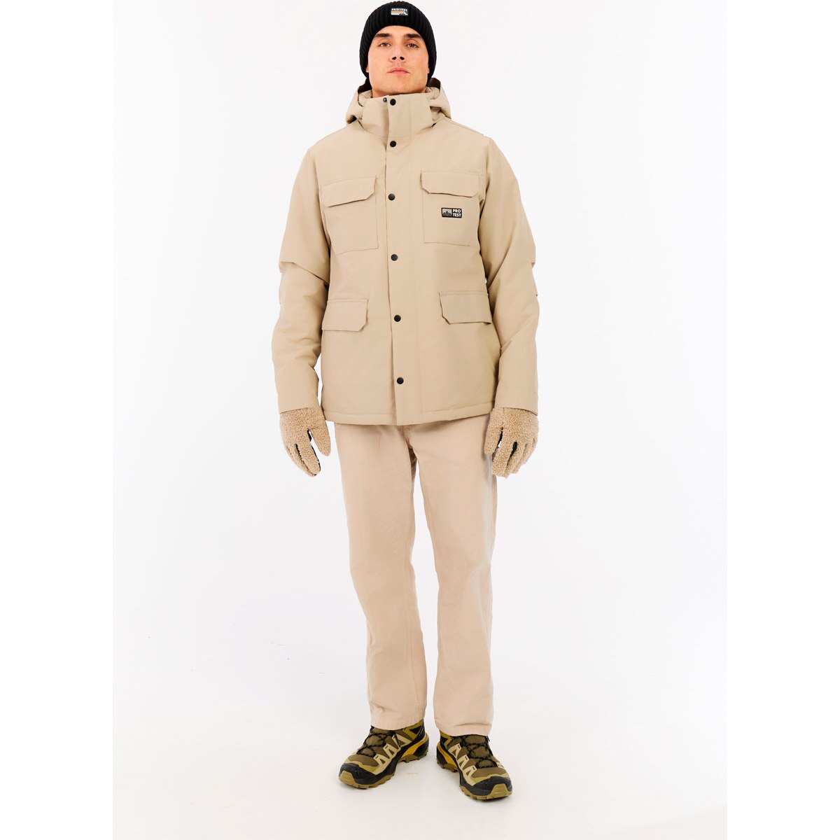 Chaqueta de nieve de hombre Lucton Protest - Marrón claro Marrón claro-3