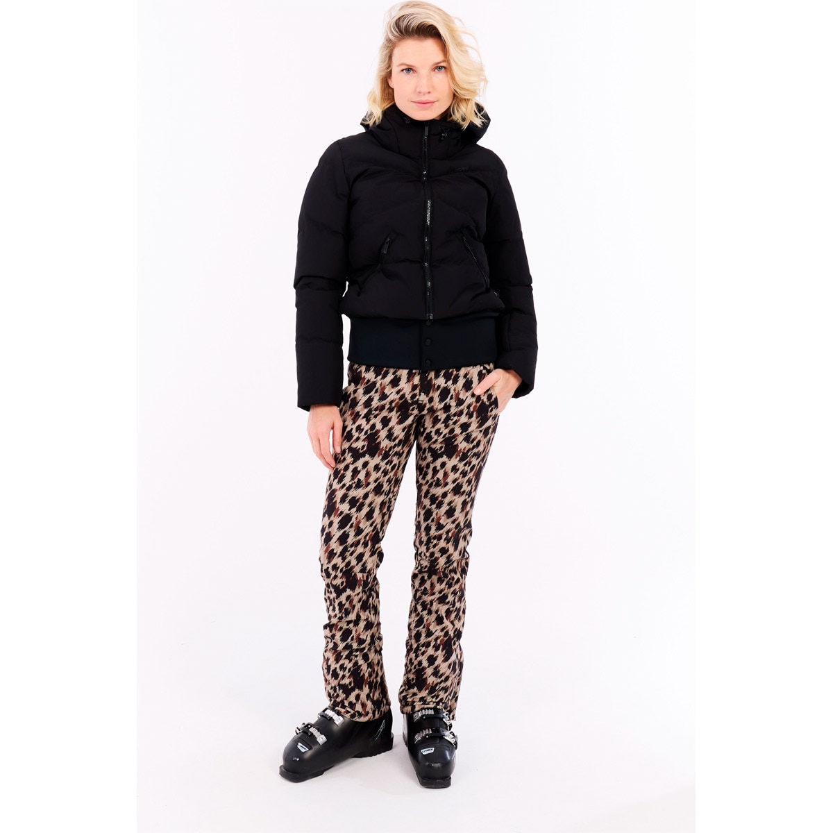 Chaqueta de esquí de mujer Preppy Zip-shift Protest - Negro Negro-3