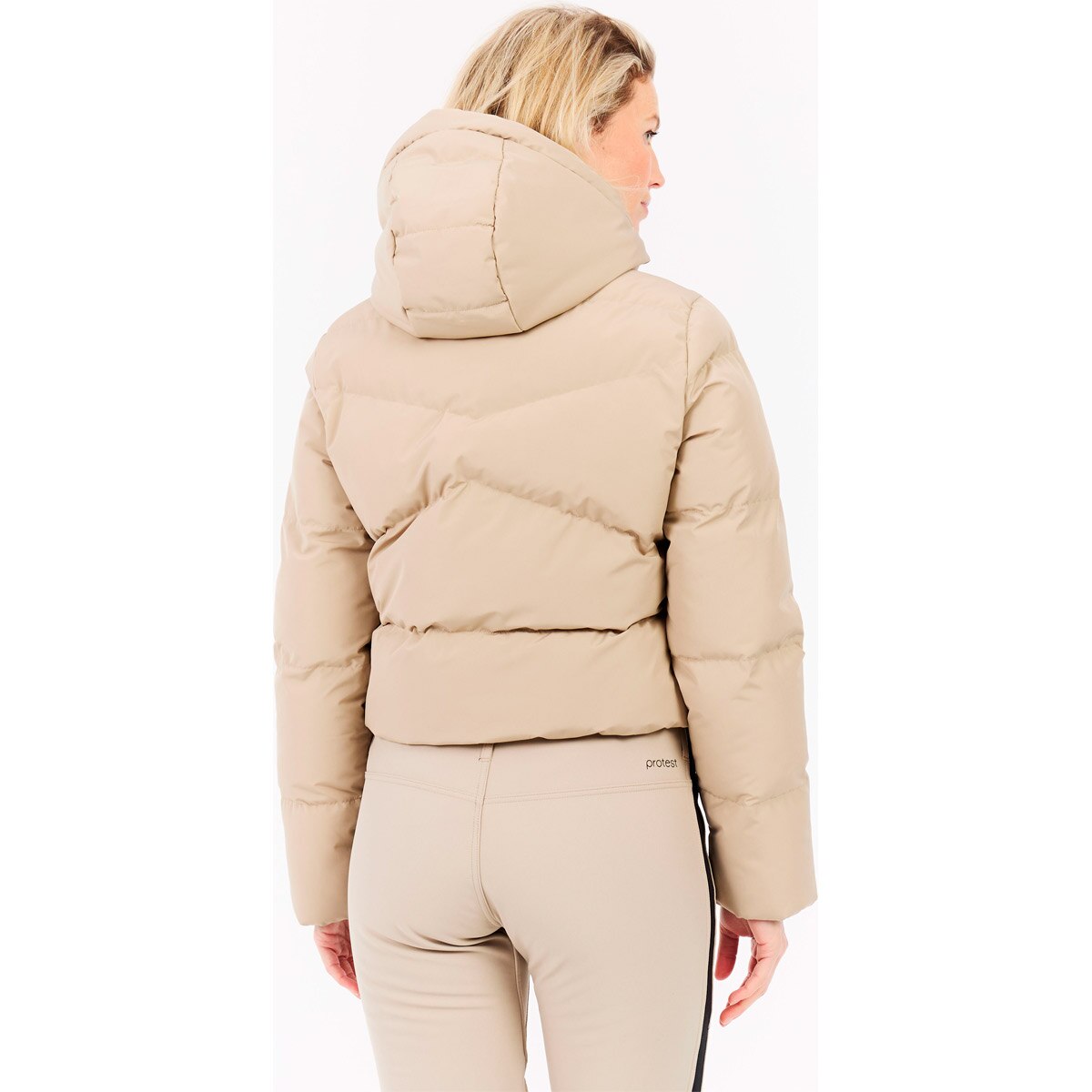 Chaqueta de esquí de mujer Preppy Zip-shift Protest - Marrón claro Marrón claro-6