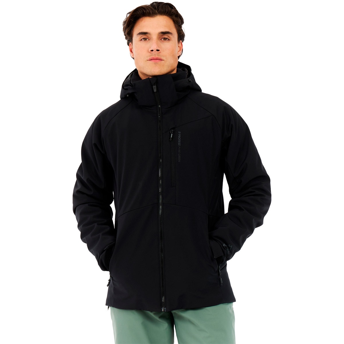 Protest Chaqueta de esquí de hombre Akas Verde