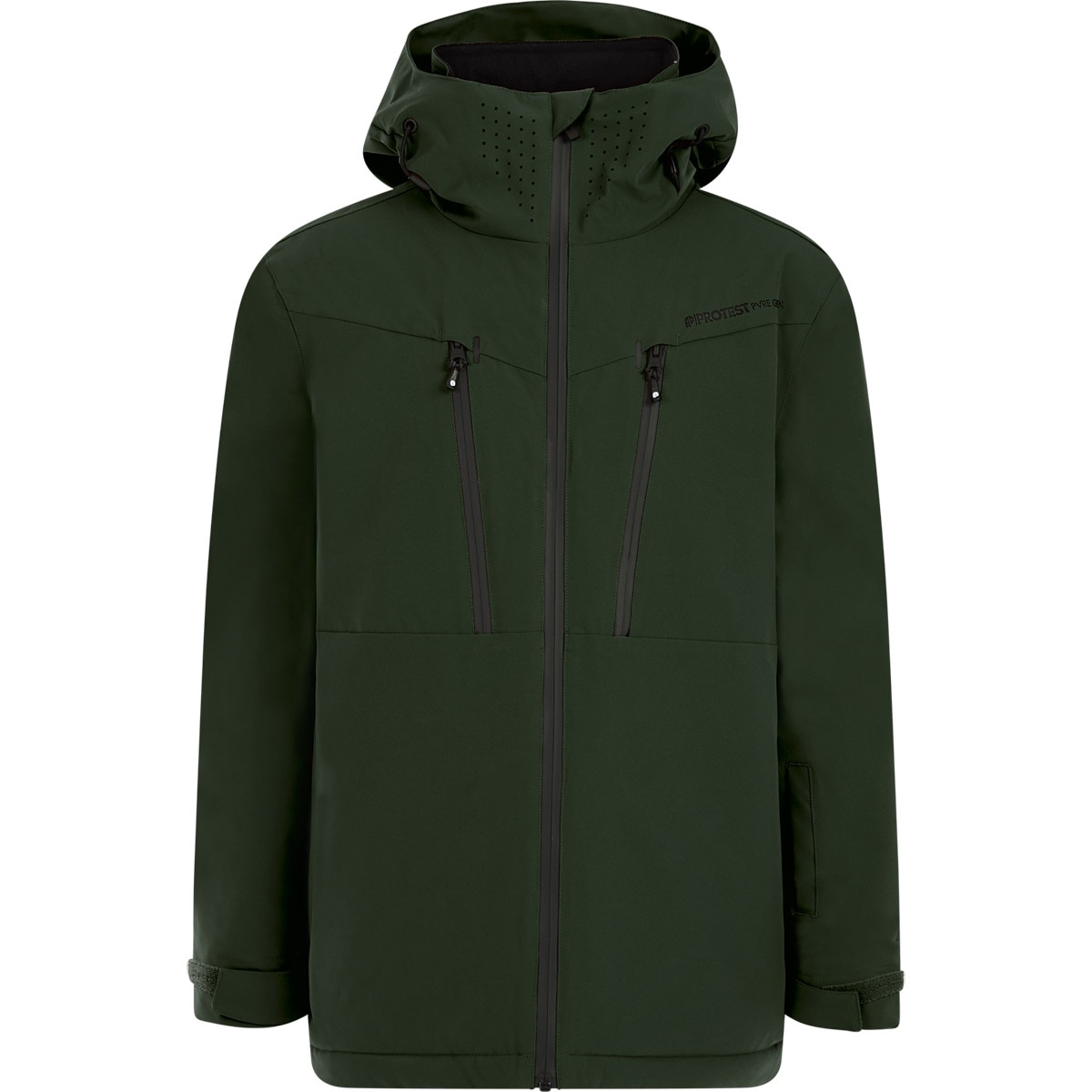 Chaqueta de esquí de niño Wixan Protest - Verde oscuro Verde oscuro-1