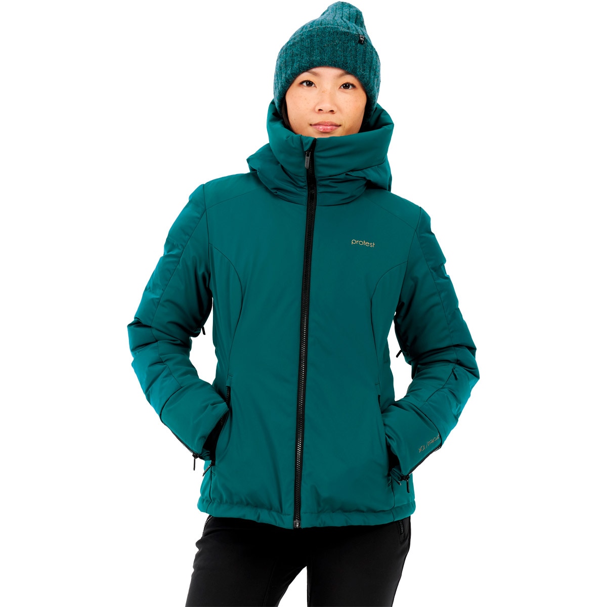 Chaqueta de nieve de mujer Mercury Protest - Azul / Verde Azul / Verde-3