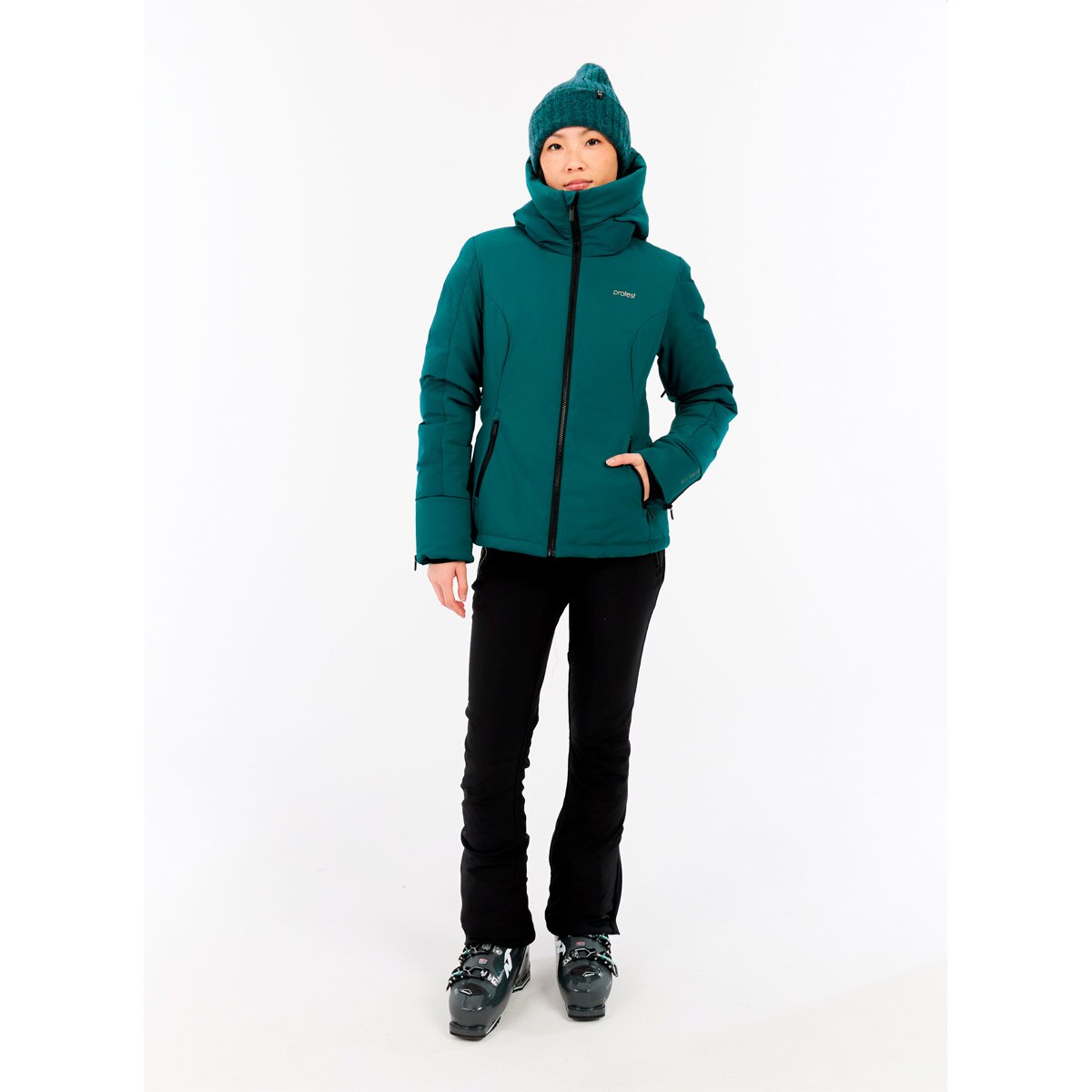 Chaqueta de nieve de mujer Mercury Protest - Azul / Verde Azul / Verde-5
