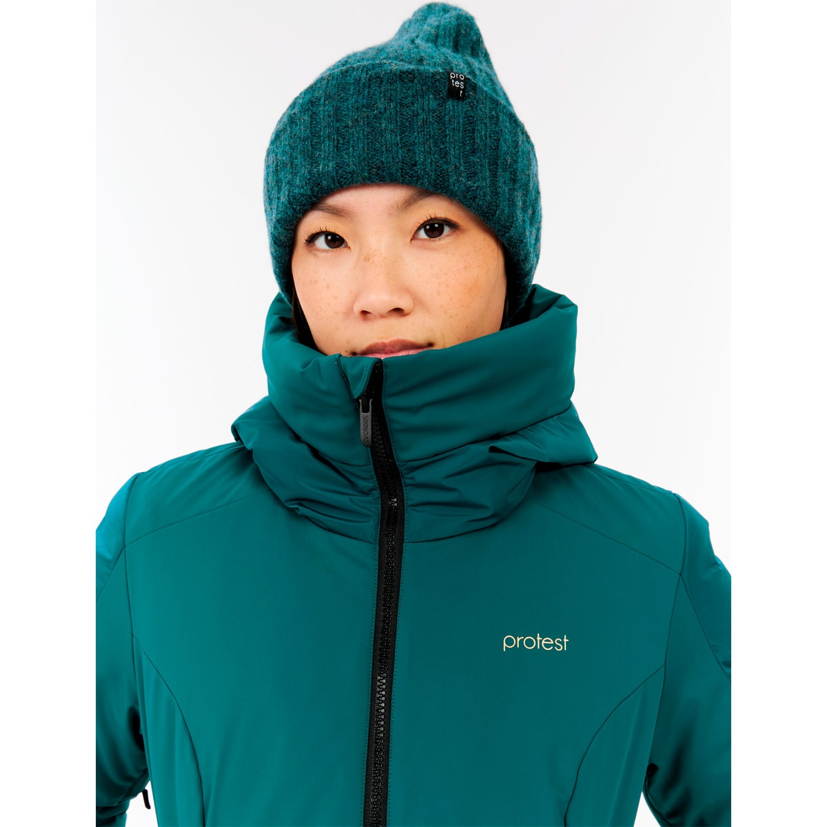 Chaqueta de nieve de mujer Mercury Protest - Azul / Verde Azul / Verde-7