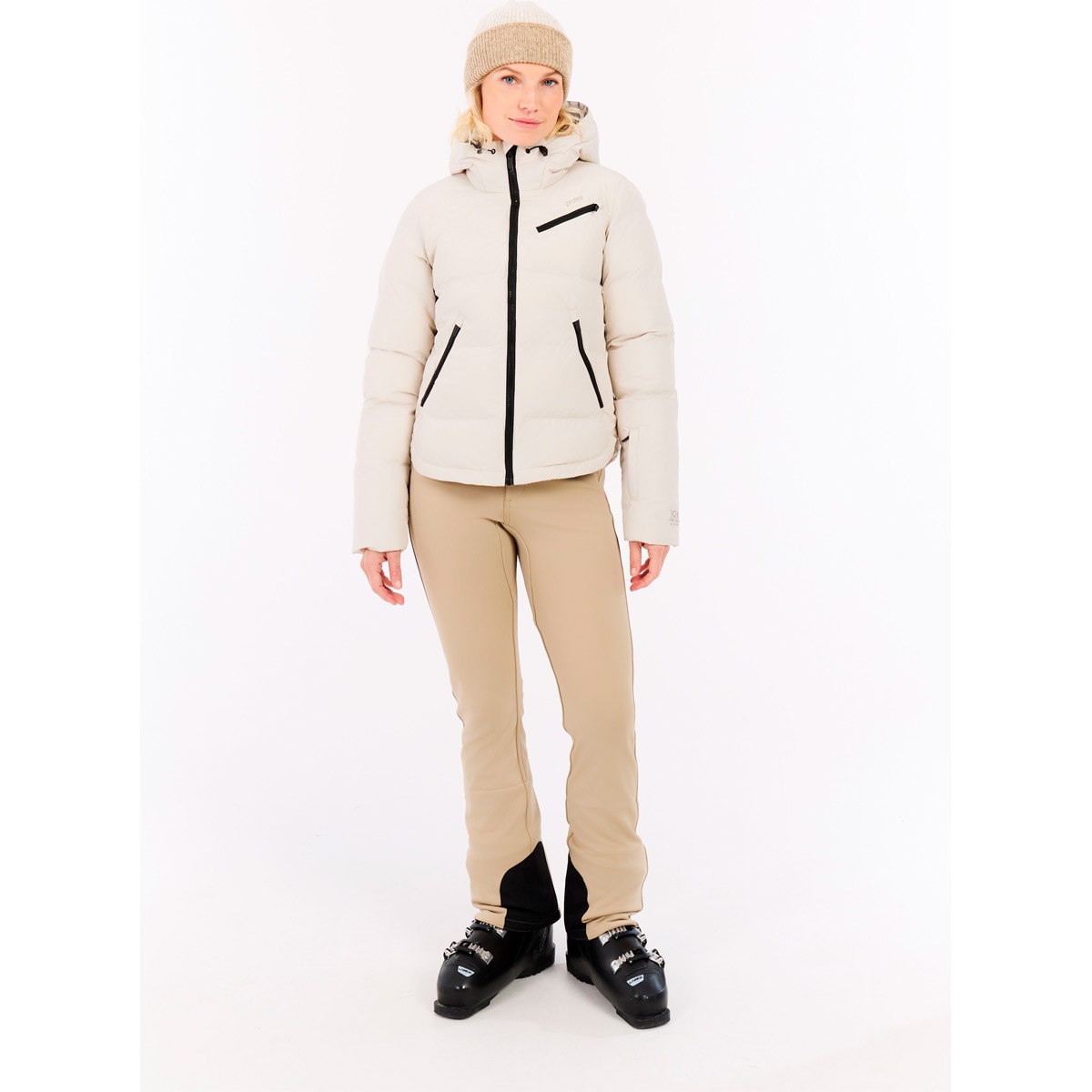 Chaqueta de nieve de mujer Lucid Protest - Blanco roto Blanco roto-3
