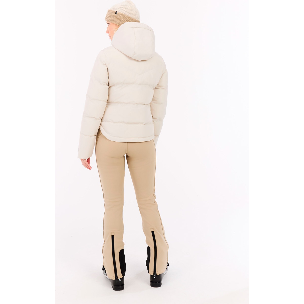 Chaqueta de nieve de mujer Lucid Protest - Blanco roto Blanco roto-4