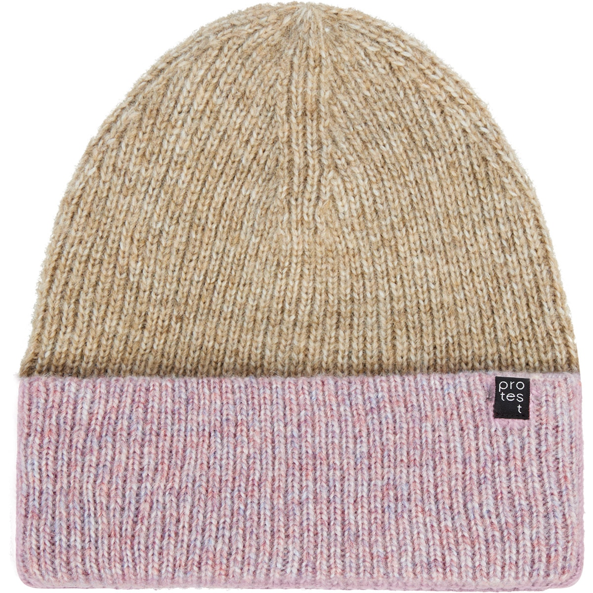 Imagen 0 de Gorro tejido de mujer Orelle Protest Marrón claro