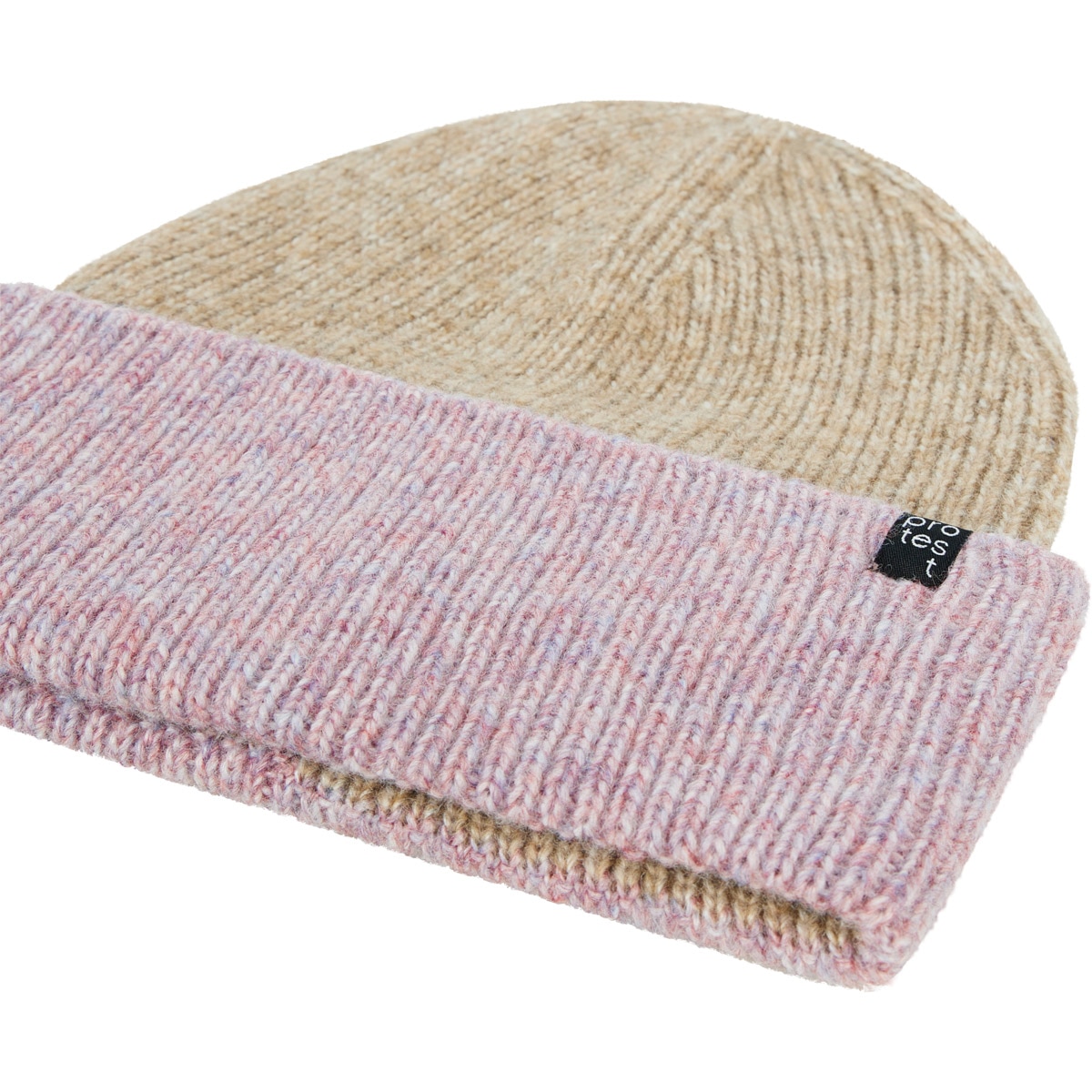 Gorro tejido de mujer Orelle Protest - Marrón claro Marrón claro-3
