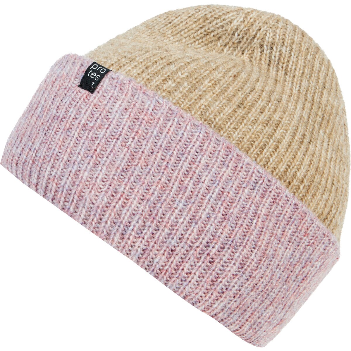 Gorro tejido de mujer Orelle Protest - Marrón claro Marrón claro-4