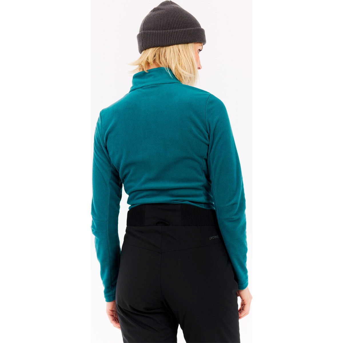 Forro polar de esquí de mujer Remutez 1/4 zip active Protest - Azul / Verde Azul / Verde-2