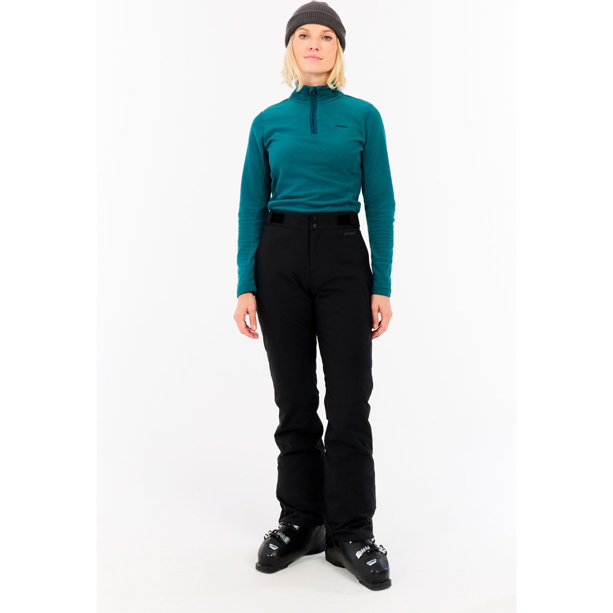 Forro polar de esquí de mujer Remutez 1/4 zip active Protest - Azul / Verde Azul / Verde-3