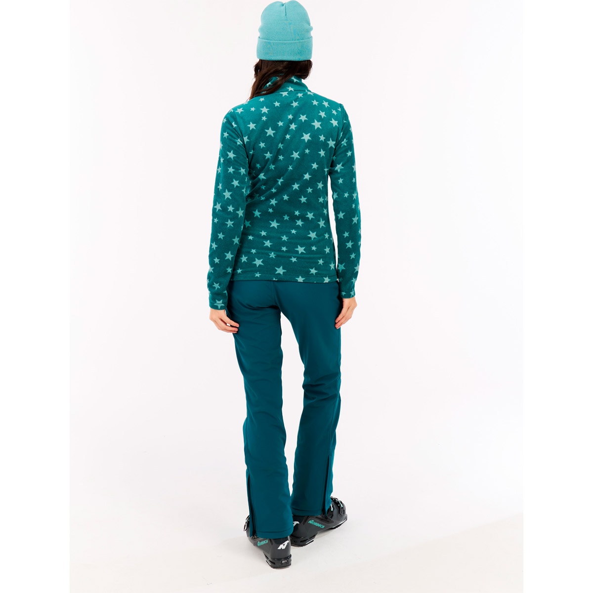 Imagen 4 de Forro polar de esquí de mujer Refuzzy 1/4 zip Protest - Azul / Verde Azul / Verde