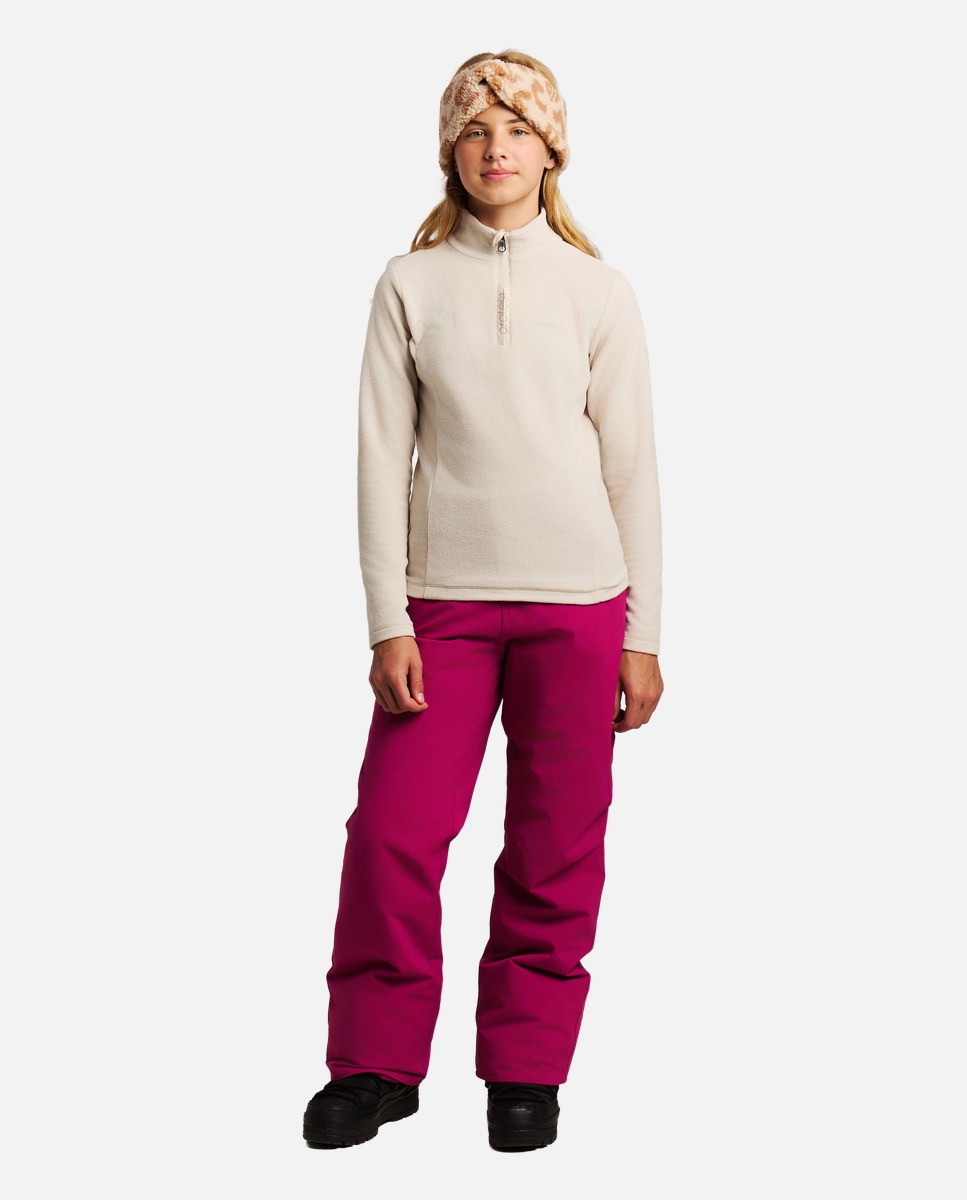 Forro polar de esquí de niño REMUTEY JR 1/4 zip Protest - Blanco Blanco-3