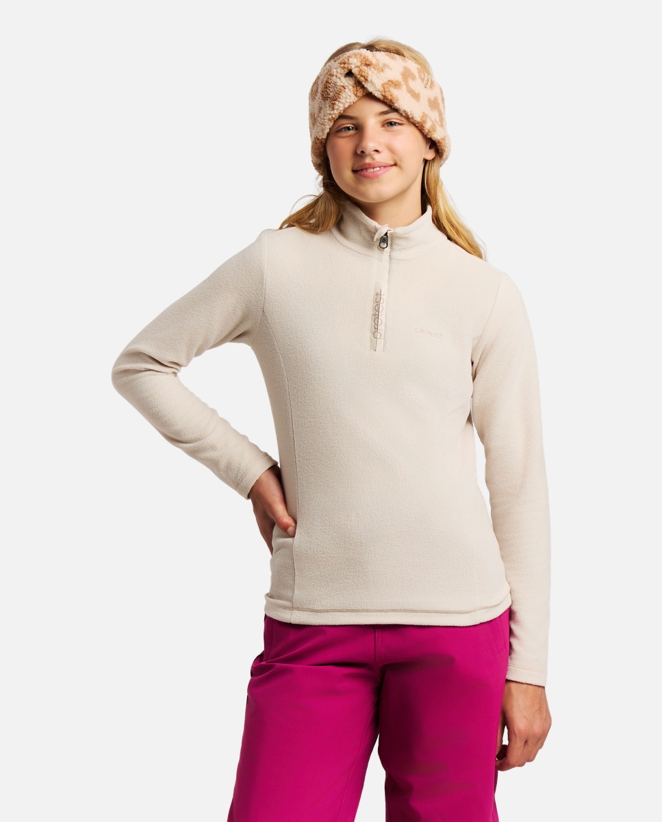Protest Forro polar de esquí de niño REMUTEY JR 1/4 zip Natural
