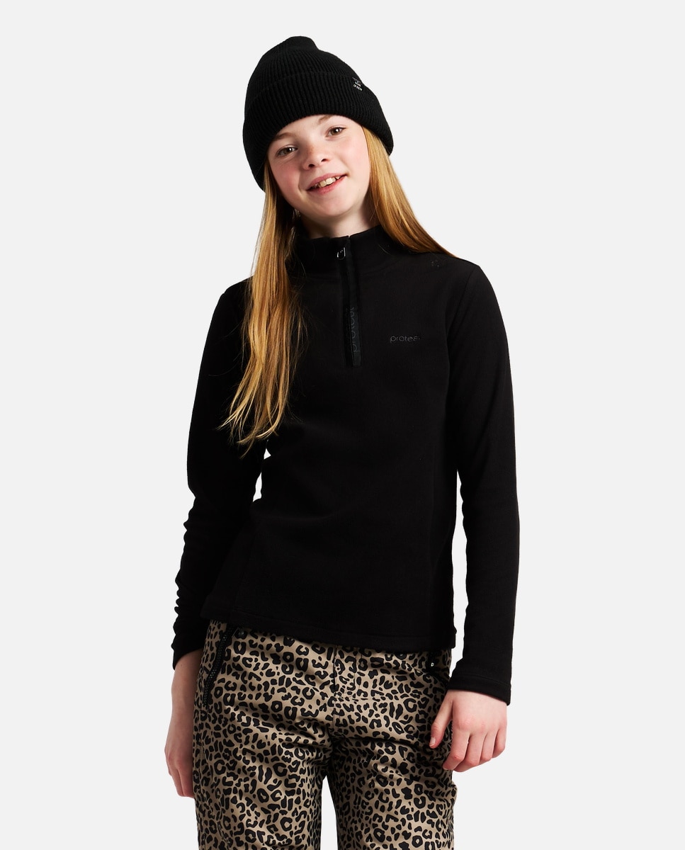 Protest Forro polar de esquí de niño REMUTEY JR 1/4 zip Natural