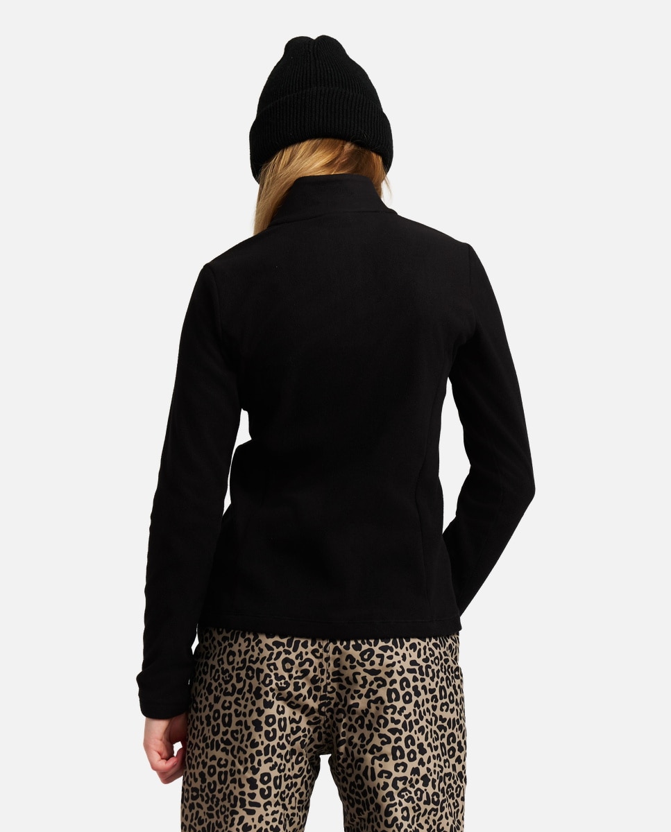 Forro polar de esquí de niño REMUTEY JR 1/4 zip Protest - Negro Negro-2