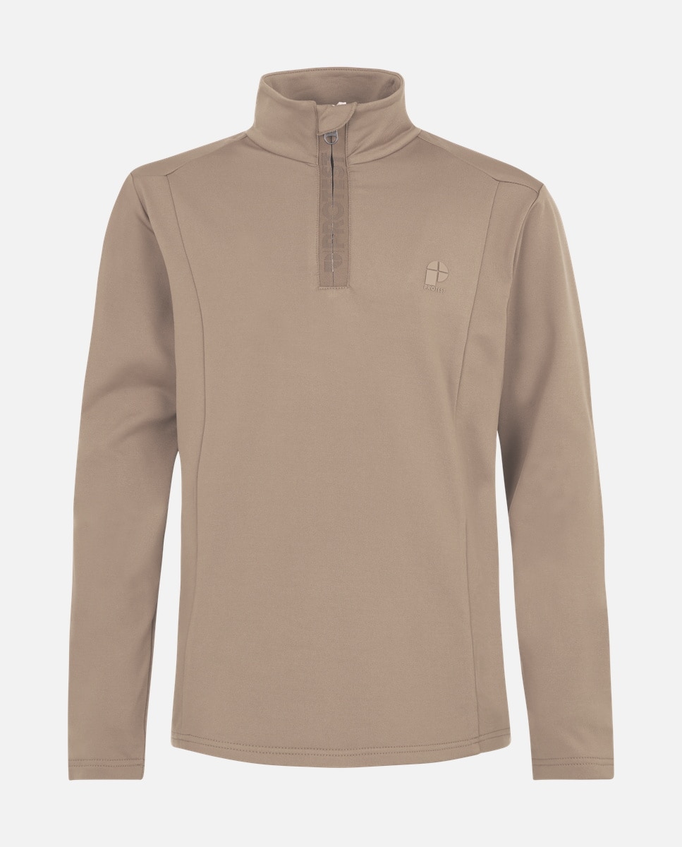 Protest Forro polar de esquí de niño REWILLOWY JR 1/4 zip active to Natural