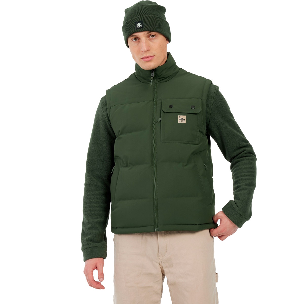 Imagen 0 de Chaleco de hombre Pilot Protest Verde oscuro