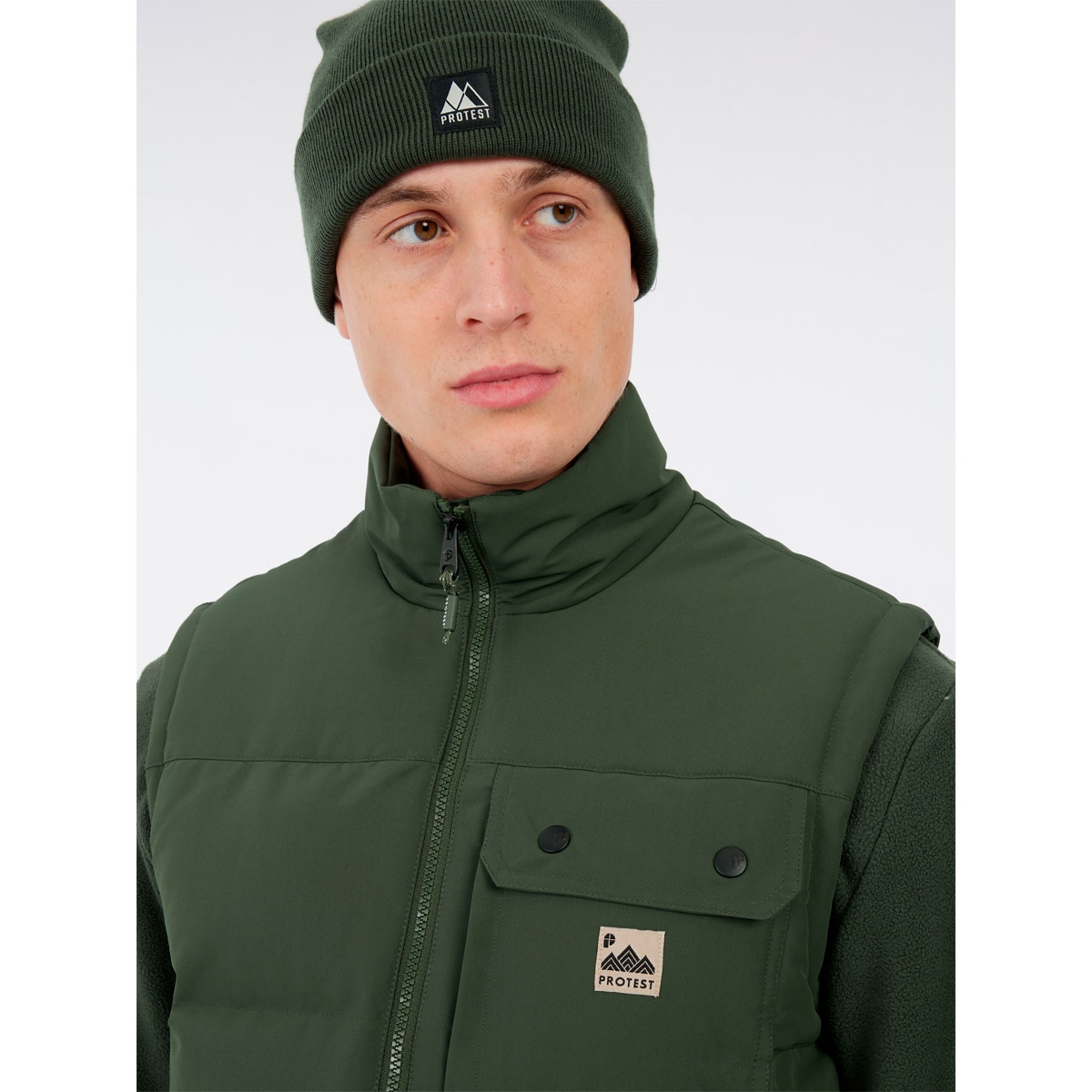 Chaleco de hombre Pilot Protest - Verde oscuro Verde oscuro-5