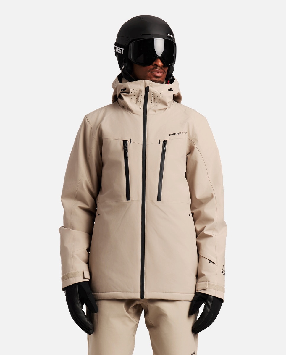 Protest Chaqueta de esquí de hombre TIMOTHY Verde