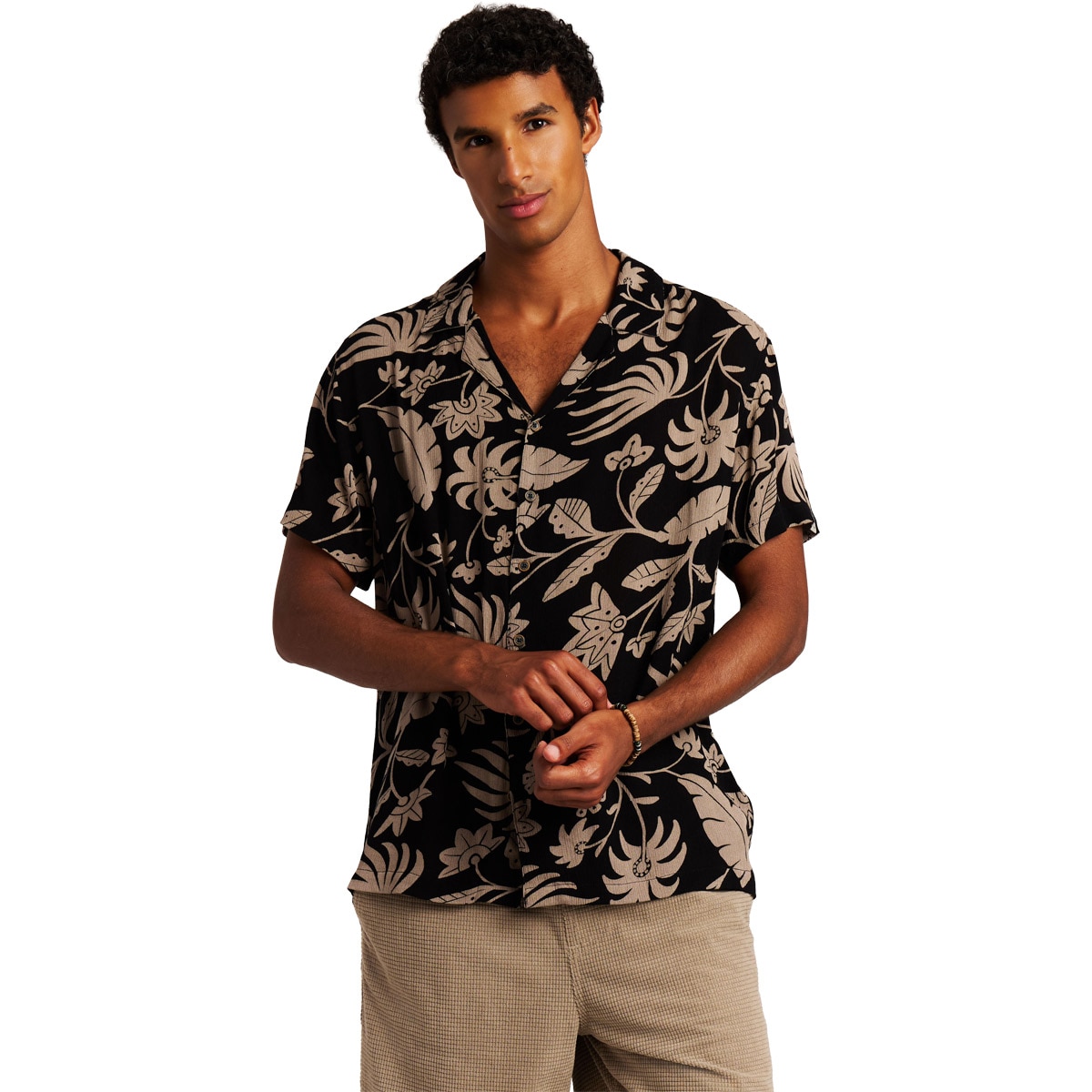 Protest Camisa de hombre M Marrick Negro