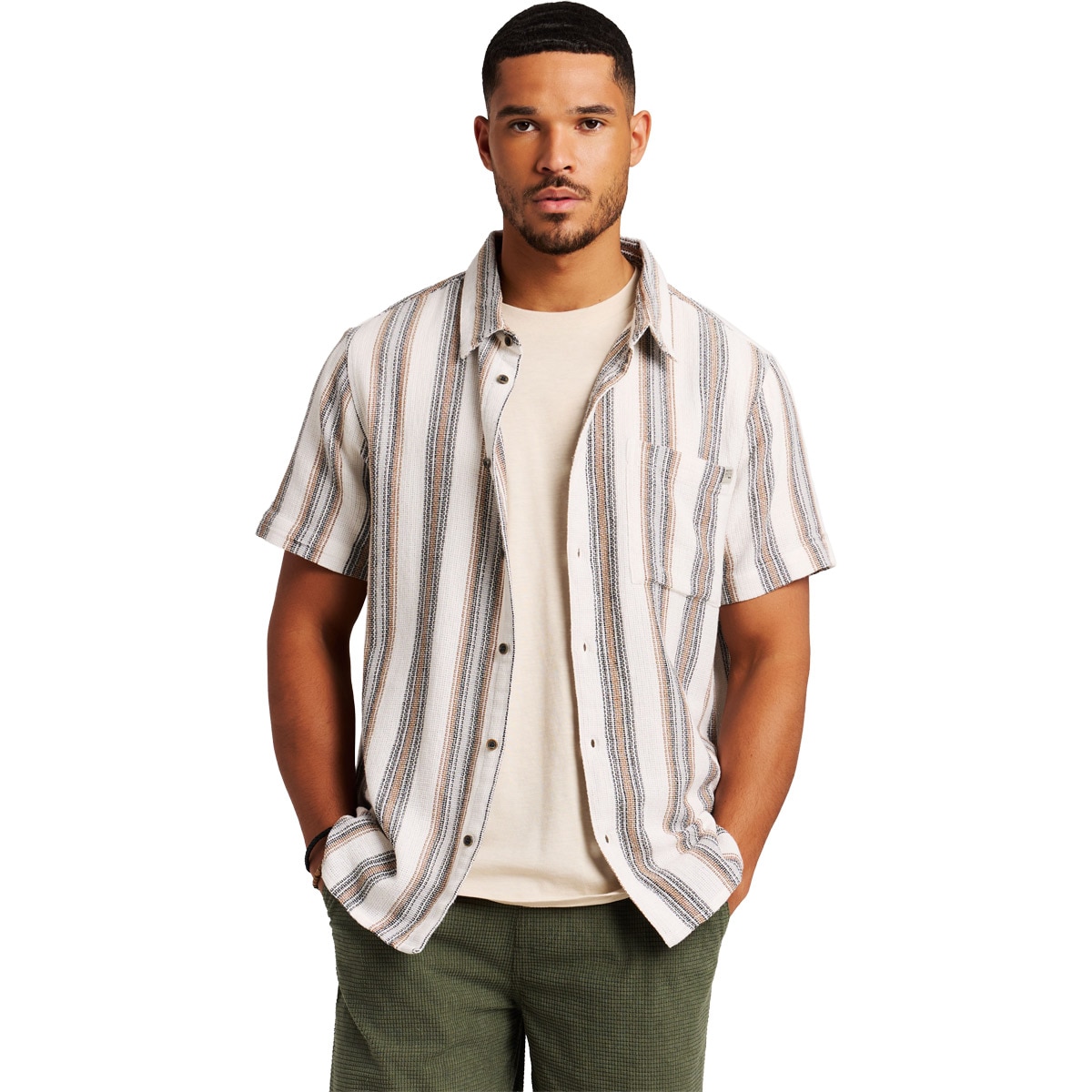Protest Camisa de hombre M Fonet Blanco