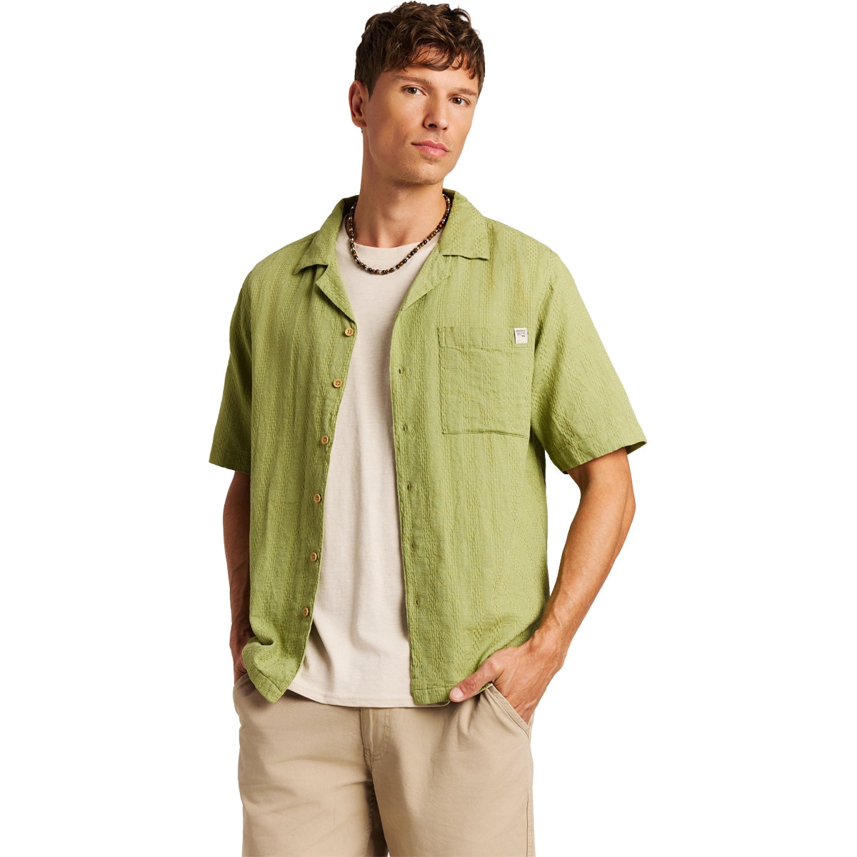 Protest Camisa de hombre M Nixon Verde