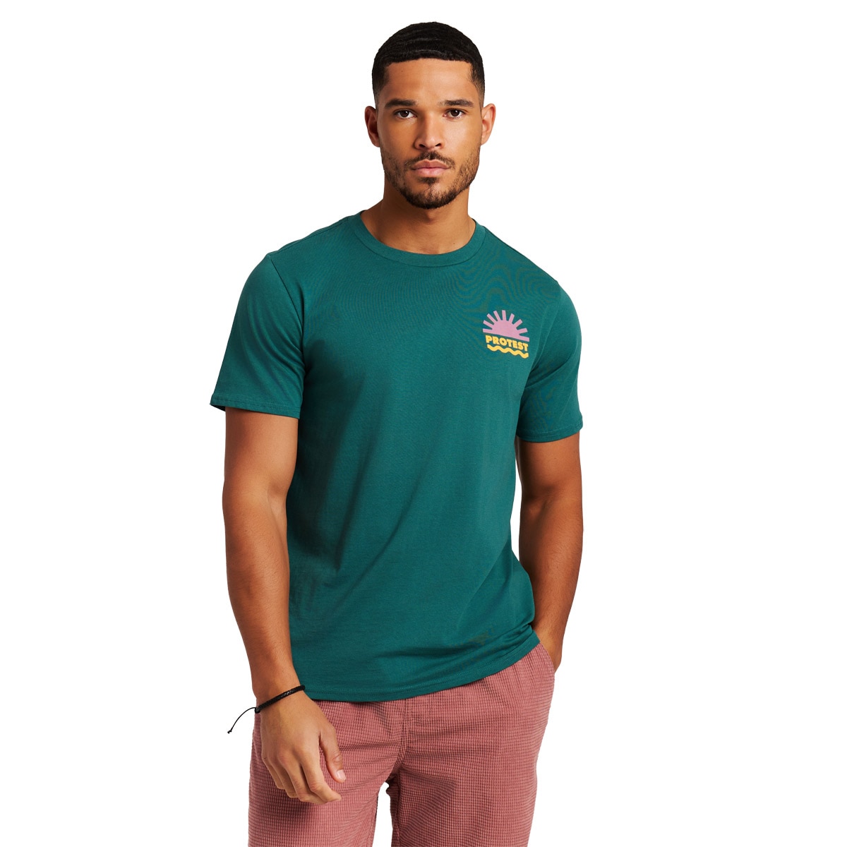 Protest Camiseta de hombre Renhold Azul
