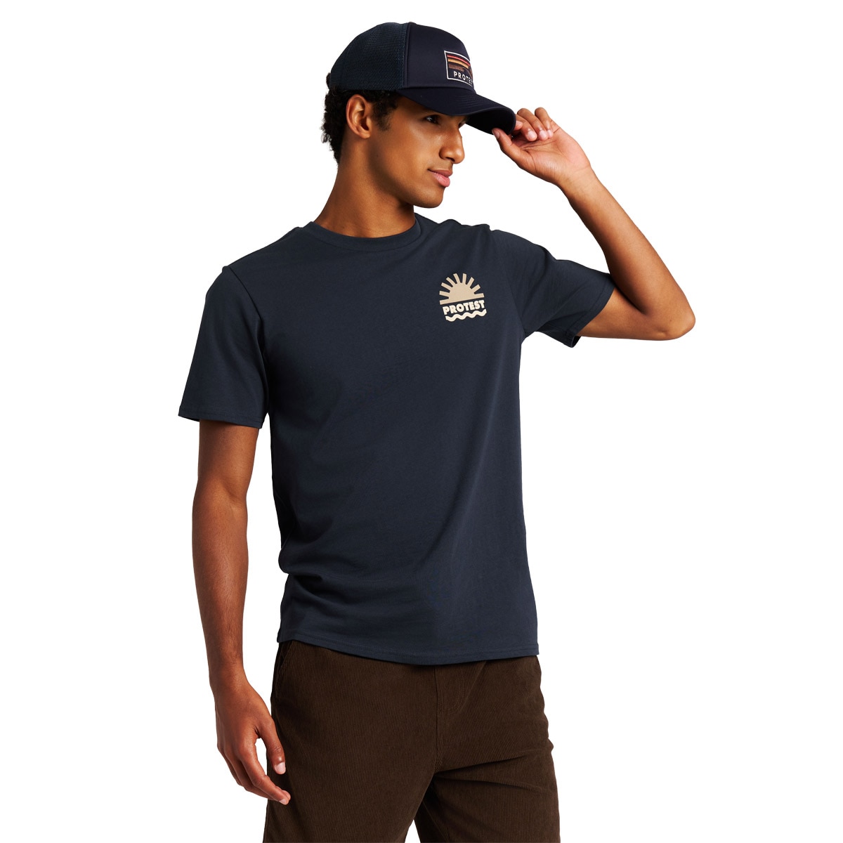 Protest Camiseta de hombre Renhold Azul